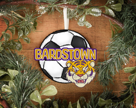 Bardstown Tigers Soccer Ornament