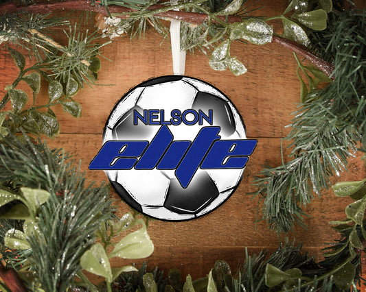 Nelson Elite Soccer Ornament