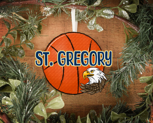 St Gregory Basketball Ornament