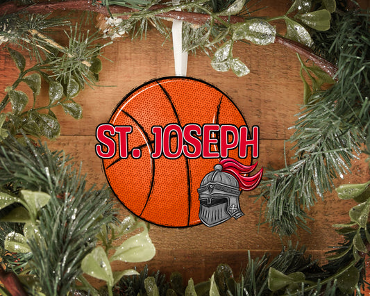 St. Joe Basketball Ornament