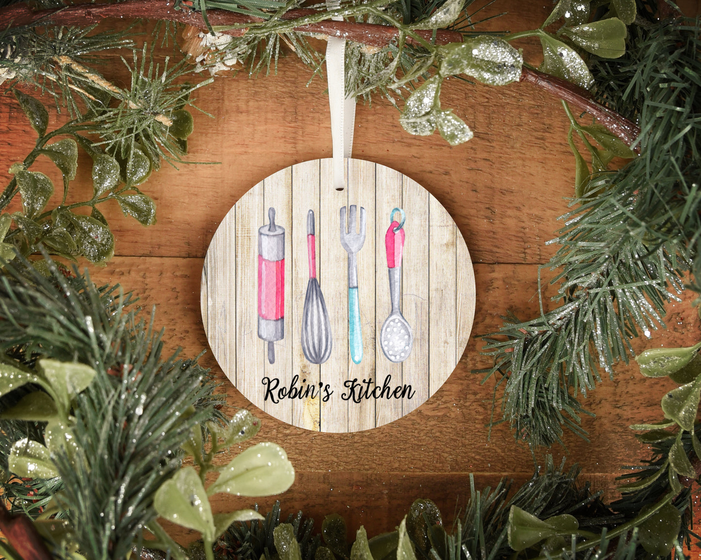 Rustic Wooden Christmas Ornaments